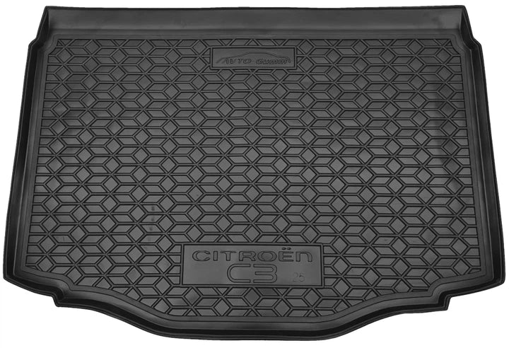 Tappetino di gomma su misura vasca baule per Citroen C3 (dal 2024)