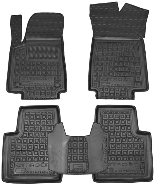 Set tappetini di gomma su misura per  Citroen C3 Aircross 2 (2025-oggi)