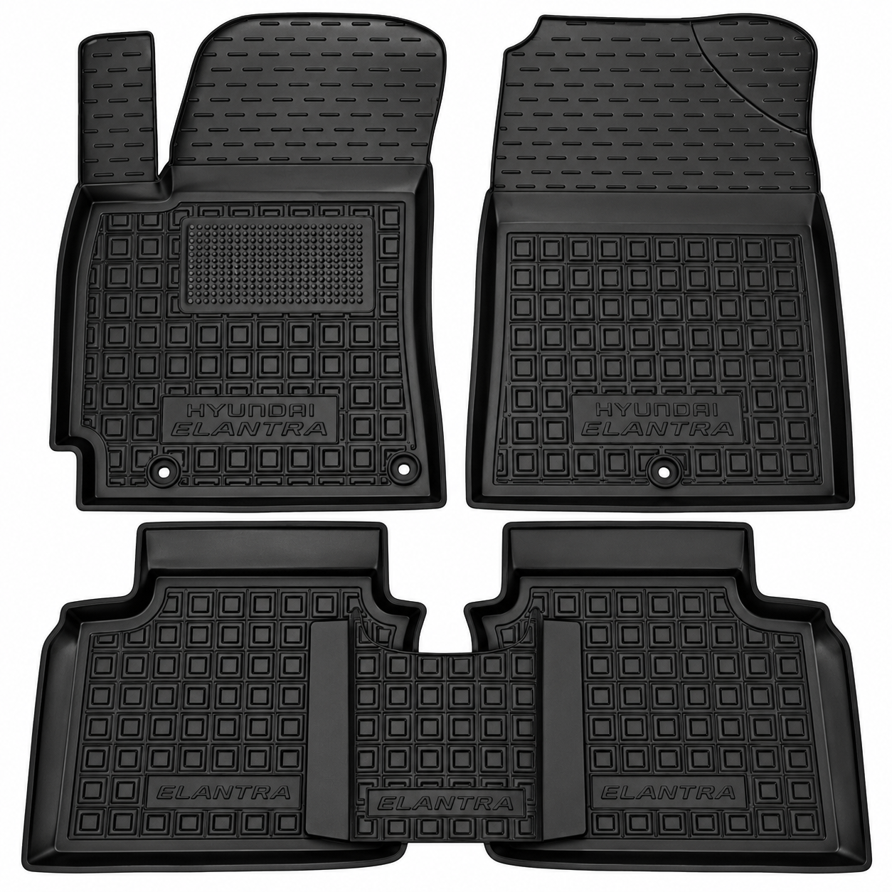 Set tappetini di gomma su misura pert Hyundai Elantra 6 AD (2016-2020)