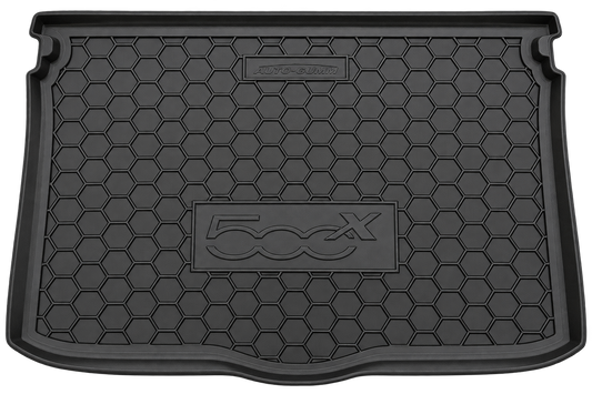 Tappetino gomma vasca baule Fiat 500X 2014-2024 Nero