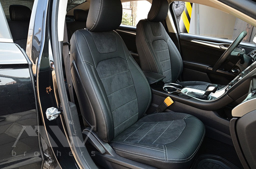 Set coprisedili su misura per Ford Mondeo 5/Fusion USA (2012-2022), Leather Style