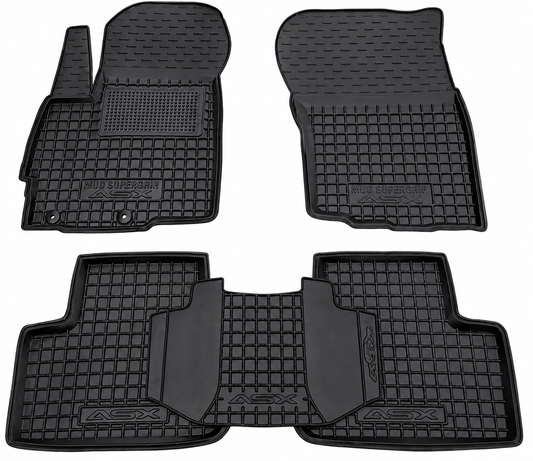 Set tappetini di gomma su misura per Mitsubishi ASX (2010-2019)