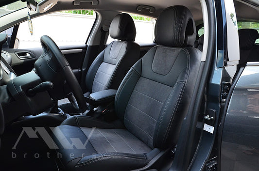 Set coprisedili su misura per Citroen C4 2 (2010-2018), Leather Style