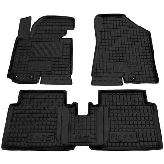 Set tappetini di gomma su misura per  Hyundai ix-35 (2010-2015)