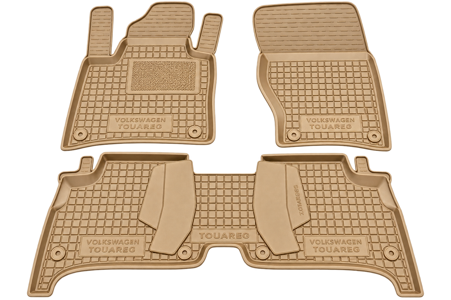 Set tappetini di gomma su misura per Volkswagen Touareg 2 (7P) (2010-2018)