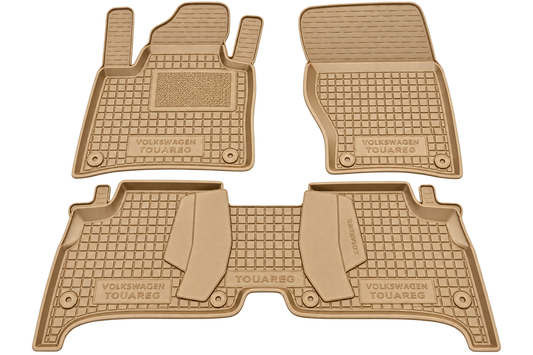 Set tappetini di gomma su misura per Volkswagen Touareg 2 (7P) (2010-2018)