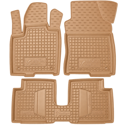 Custom-fit rubber mats for Lancia Ypsilon (2011-2025)