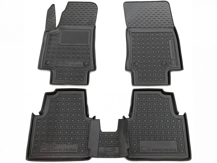 Set tappetini di gomma su misura per Citroen C3 Aircross (2017-2024)